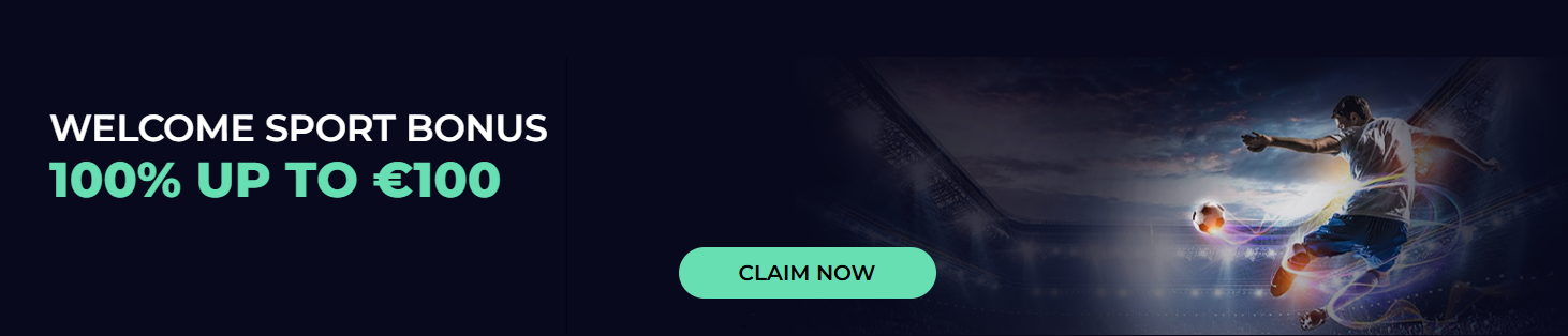 YoyoSpins Sportsbook Welcome Bonus - 100% up to €100