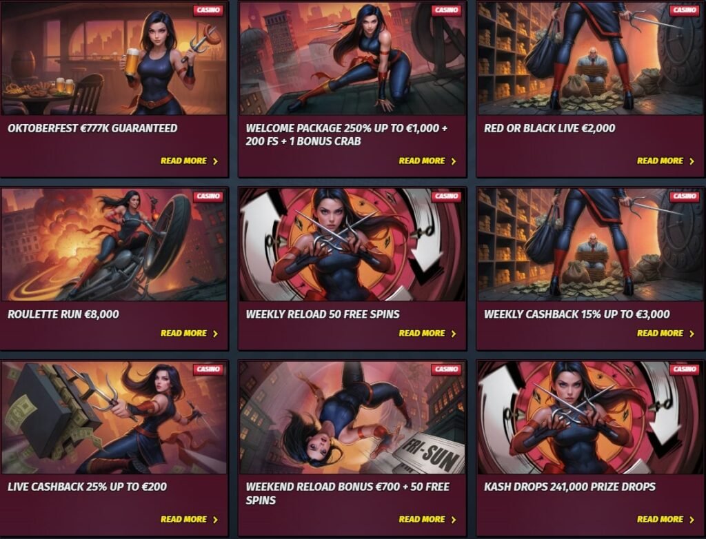 Ally Spin Casino Welcome Bonus – 100% up to €500 + 50 Free Spins